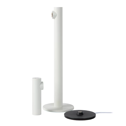 Lucide ANTRIM - wiederaufladbare Schreibtischlampe Innen/Außen - Akku/Batterie - LED Dim. - 1x2,2W 2700K - IP54 - Mit kabelloser Ladestation - Weiß - detail 1
